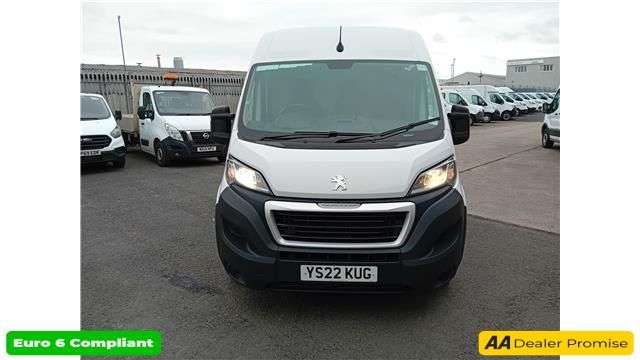 A 2022 PEUGEOT BOXER White 2.2 BlueHDi Euro 6 panel van, 69,700 miles, ULEZ compliant, 6-speed m A 2022 PEUGEOT BOXER White 2.2 BlueHDi Euro 6 panel van, 69,700 miles, ULEZ compliant, 6-speed m