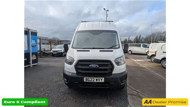 A 2022 FORD TRANSIT White 2.0 350 EcoBlue Euro 6 panel van, 71,300 miles, ULEZ compliant, 6-spe A 2022 FORD TRANSIT White 2.0 350 EcoBlue Euro 6 panel van, 71,300 miles, ULEZ compliant, 6-spe