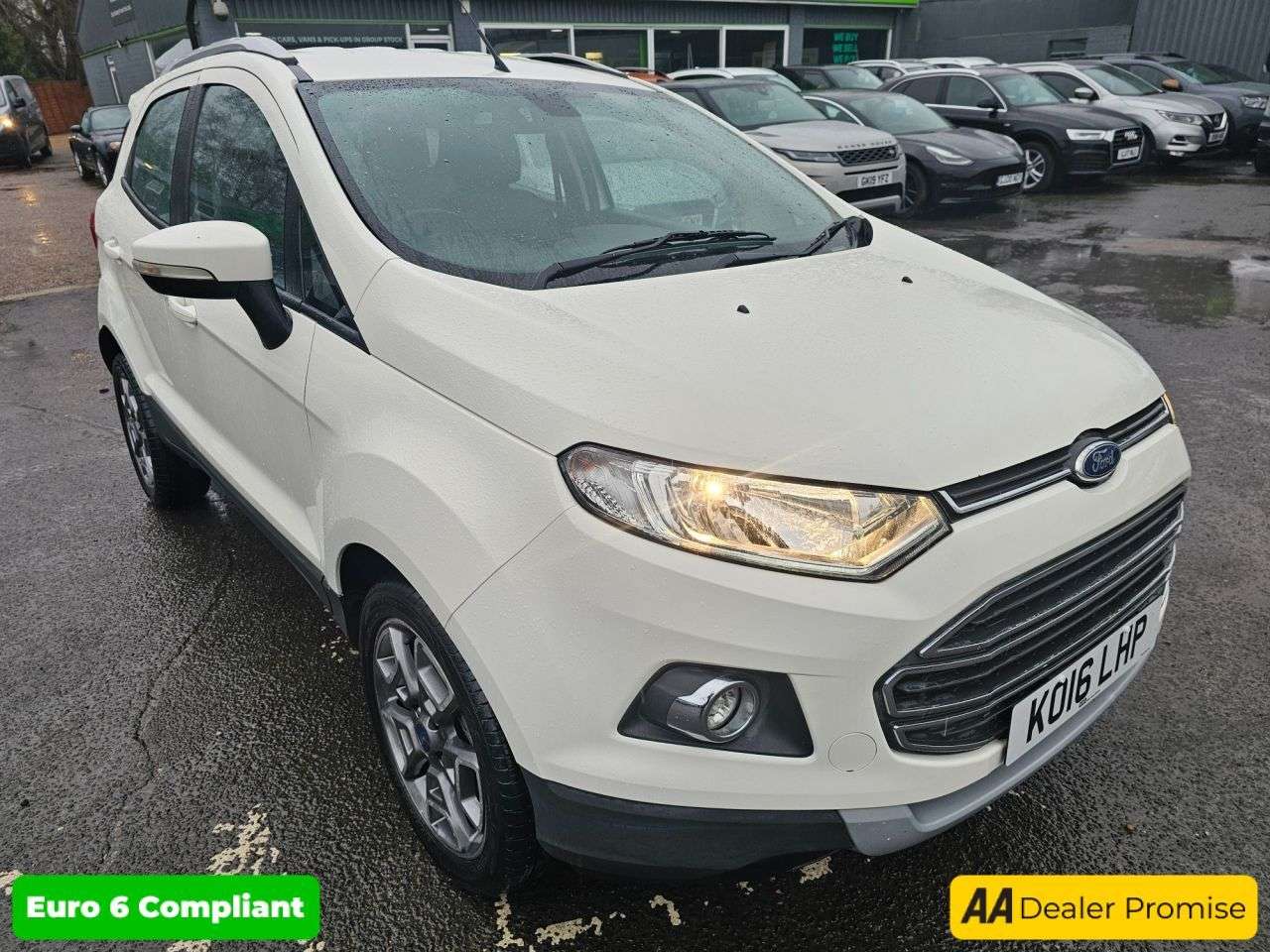 A 2016 FORD ECOSPORT White 1.5 TDCi Titanium SUV, 59,859 miles, ULEZ compliant, Manual, 17in all A 2016 FORD ECOSPORT White 1.5 TDCi Titanium SUV, 59,859 miles, ULEZ compliant, Manual, 17in all