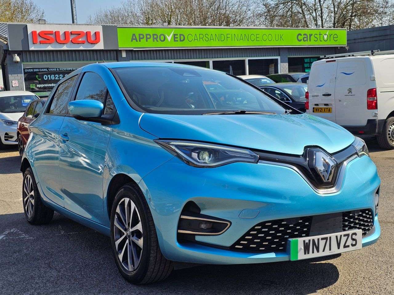 A 2021 RENAULT ZOE Blue R135 EV50 GT Line Hatchback, 24,300 miles, Fully electric Automatic, T A 2021 RENAULT ZOE Blue R135 EV50 GT Line Hatchback, 24,300 miles, Fully electric Automatic, T