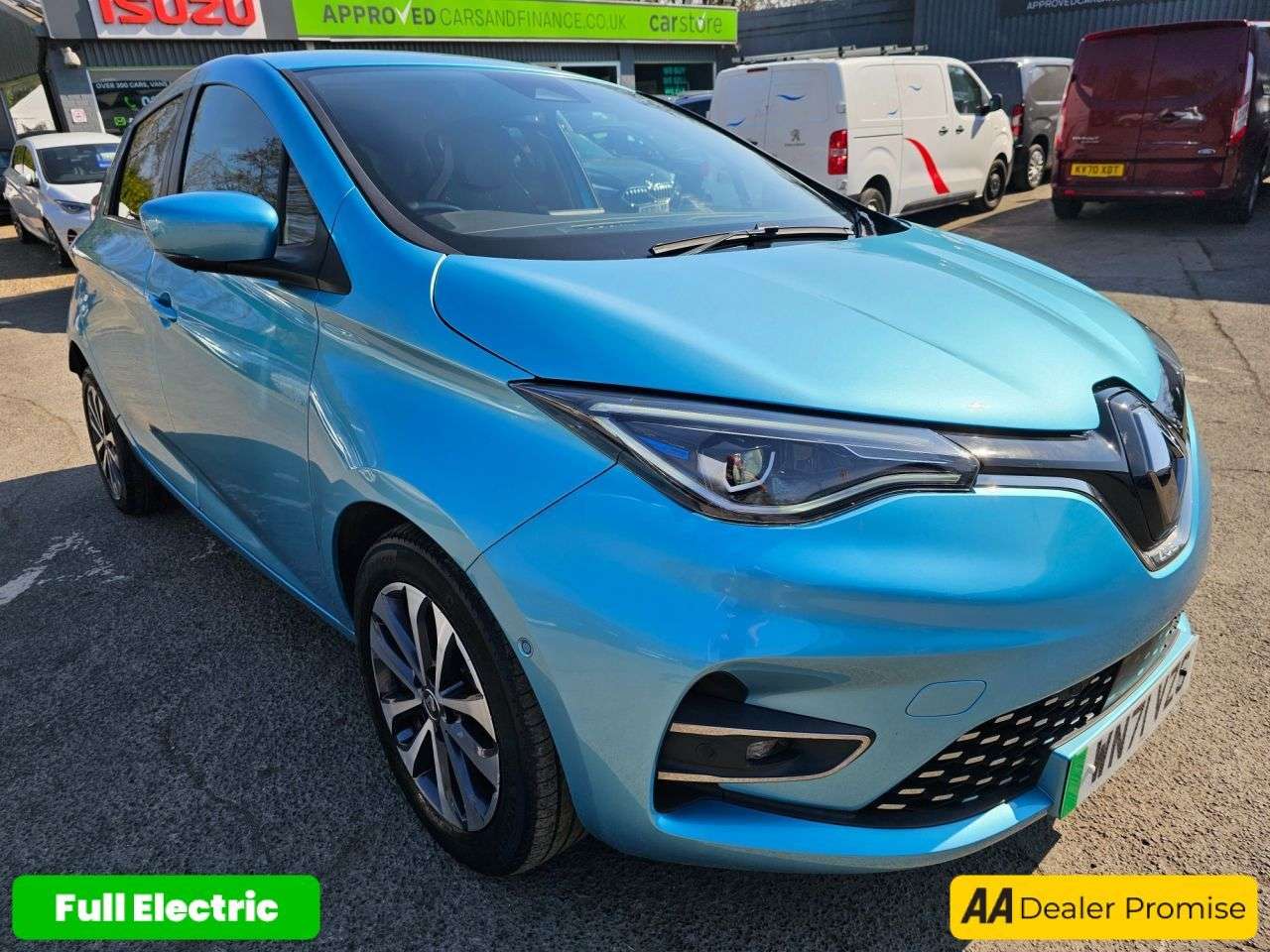 A 2021 RENAULT ZOE Blue R135 EV50 GT Line Hatchback, 24,300 miles, Fully electric Automatic, T A 2021 RENAULT ZOE Blue R135 EV50 GT Line Hatchback, 24,300 miles, Fully electric Automatic, T