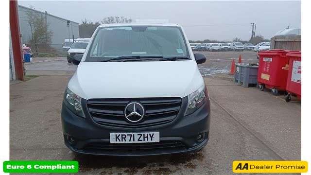 A 2022 MERCEDES-BENZ VITO White 2.0 116 CDI Progressive Euro 6 panel van, 63,200 miles, ULEZ Complian A 2022 MERCEDES-BENZ VITO White 2.0 116 CDI Progressive Euro 6 panel van, 63,200 miles, ULEZ Complian