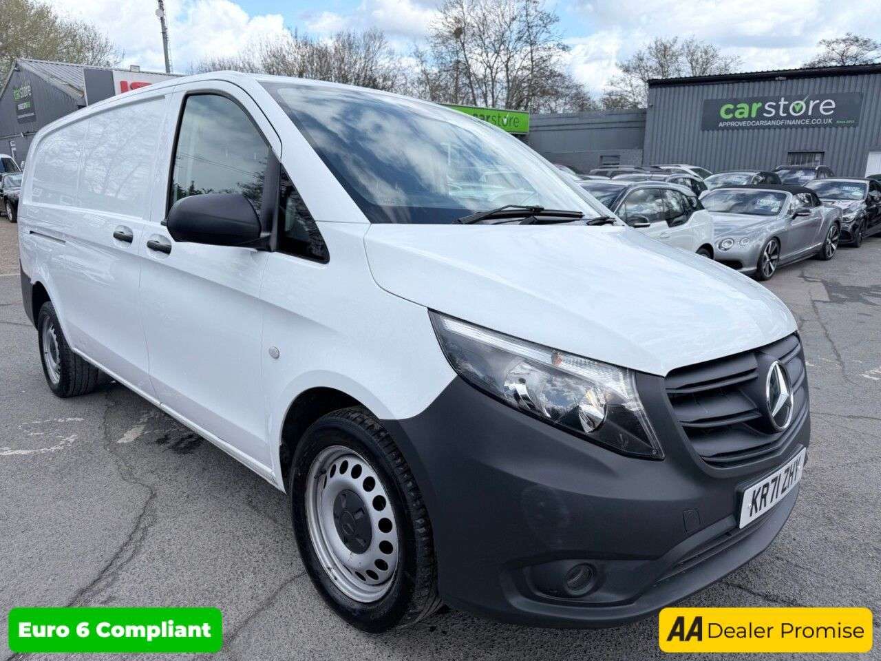 A 2022 MERCEDES-BENZ VITO White 2.0 116 CDI Progressive Euro 6 panel van, 63,200 miles, ULEZ Complian A 2022 MERCEDES-BENZ VITO White 2.0 116 CDI Progressive Euro 6 panel van, 63,200 miles, ULEZ Complian