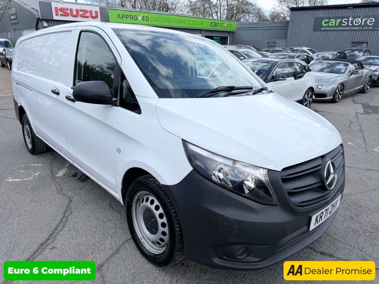 A 2022 MERCEDES-BENZ VITO White 2.0 116 CDI Progressive Euro 6 panel van, 63,200 miles, ULEZ Complian A 2022 MERCEDES-BENZ VITO White 2.0 116 CDI Progressive Euro 6 panel van, 63,200 miles, ULEZ Complian