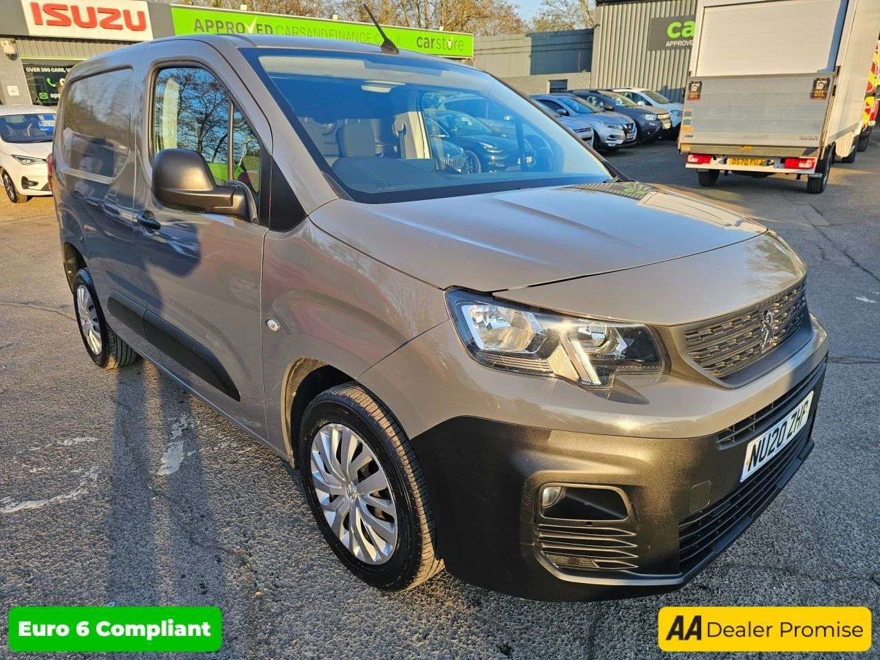 A 2020 PEUGEOT PARTNER White 1.5 BlueHDi Euro 6 panel van, 39,900 miles, ULEZ compliant, 5-Speed m A 2020 PEUGEOT PARTNER White 1.5 BlueHDi Euro 6 panel van, 39,900 miles, ULEZ compliant, 5-Speed m