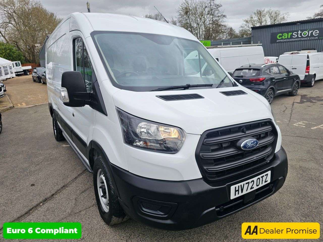 A 2022 FORD TRANSIT White 2.0 350 EcoBlue Euro 6 panel van, 33,100 miles, ULEZ compliant, 6-Spe A 2022 FORD TRANSIT White 2.0 350 EcoBlue Euro 6 panel van, 33,100 miles, ULEZ compliant, 6-Spe
