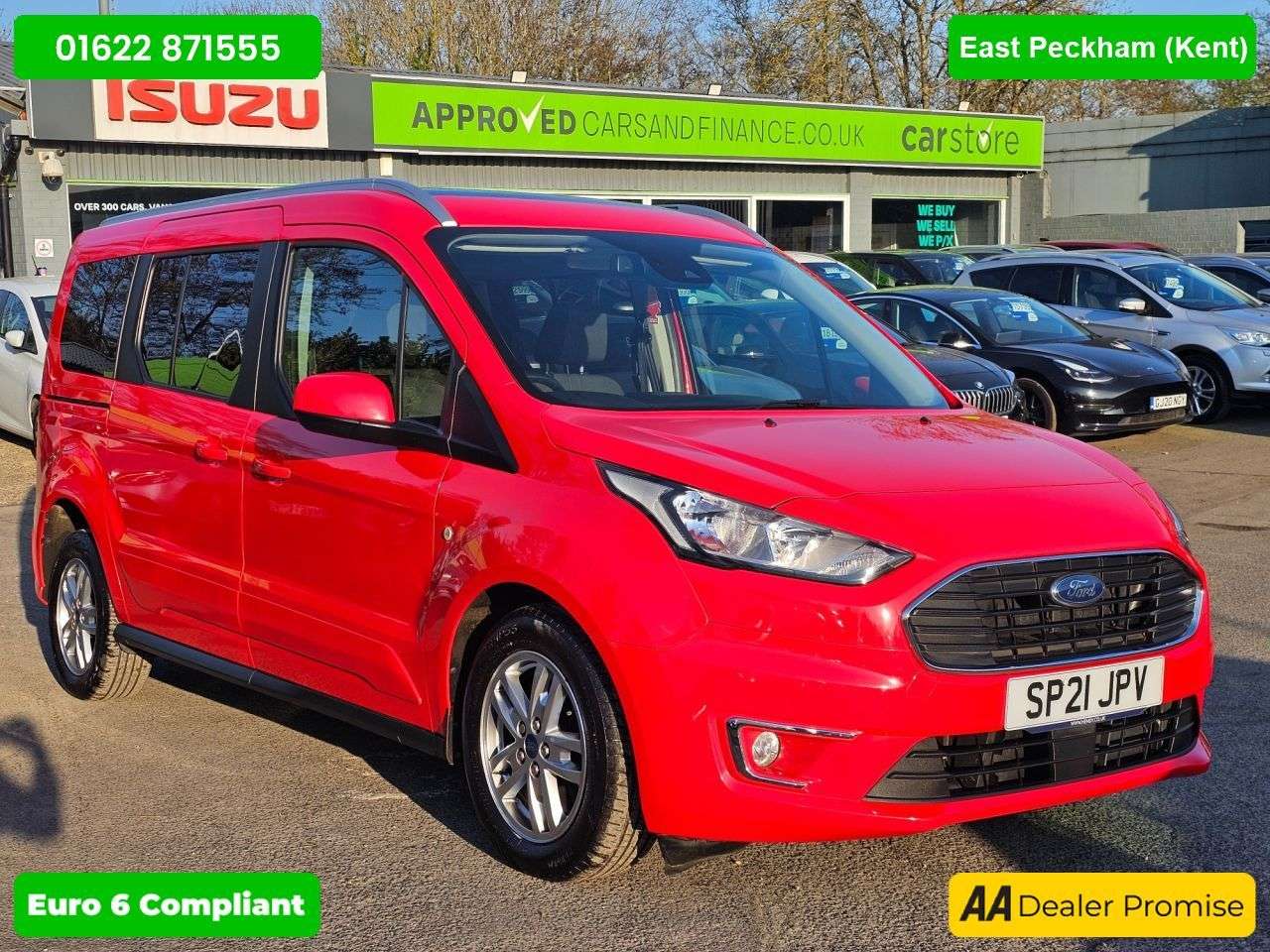 A 2021 FORD GRAND TOURNEO CONNECT Red 1.5 EcoBlue Titanium Euro 6 MPV, 51,000 miles ULEZ compliant 7 Seats, 6 A 2021 FORD GRAND TOURNEO CONNECT Red 1.5 EcoBlue Titanium Euro 6 MPV, 51,000 miles ULEZ compliant 7 Seats, 6