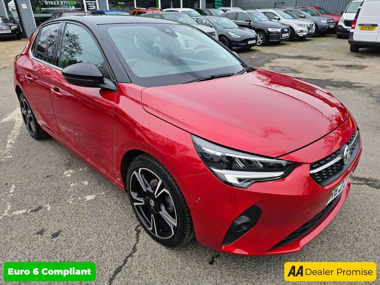 A 2022 VAUXHALL CORSA Red 1.2 Elite Edition Euro 6 hatchback, 13,000 miles, ULEZ compliant, 5-Spe A 2022 VAUXHALL CORSA Red 1.2 Elite Edition Euro 6 hatchback, 13,000 miles, ULEZ compliant, 5-Spe