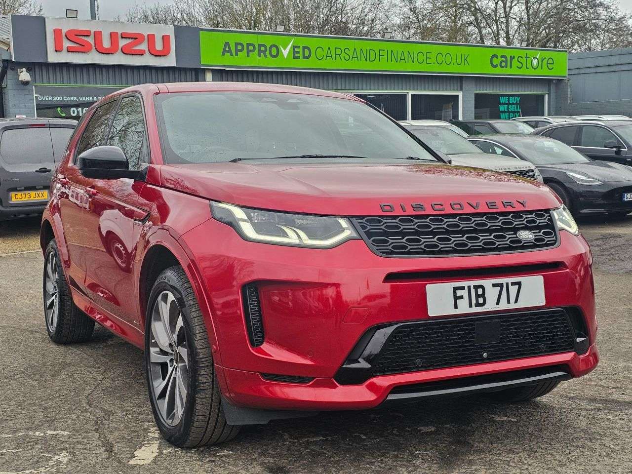 A 2021 LAND ROVER DISCOVERY SPORT Red 1.5 P300e R-Dynamic HSE PHEV SUV, 78,707 miles, ULEZ, Automatic 4WD, Sa A 2021 LAND ROVER DISCOVERY SPORT Red 1.5 P300e R-Dynamic HSE PHEV SUV, 78,707 miles, ULEZ, Automatic 4WD, Sa