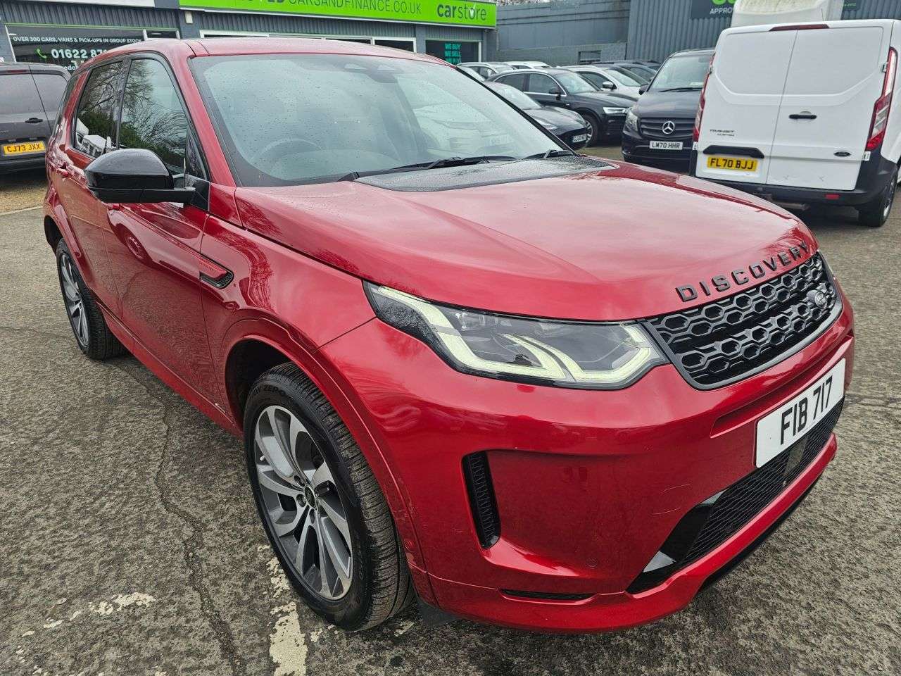 A 2021 LAND ROVER DISCOVERY SPORT Red 1.5 P300e R-Dynamic HSE PHEV SUV, 78,707 miles, ULEZ, Automatic 4WD, Sa A 2021 LAND ROVER DISCOVERY SPORT Red 1.5 P300e R-Dynamic HSE PHEV SUV, 78,707 miles, ULEZ, Automatic 4WD, Sa