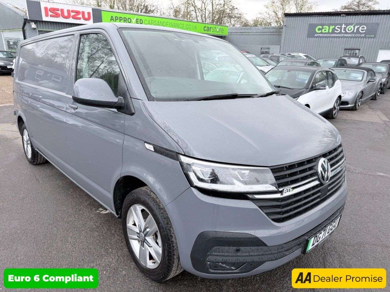 A 2021 VOLKSWAGEN E-TRANSPORTER Grey E 110 37.3kWh electric panel van, 10,600 miles, Automatic, A/C, 6.5in A 2021 VOLKSWAGEN E-TRANSPORTER Grey E 110 37.3kWh electric panel van, 10,600 miles, Automatic, A/C, 6.5in
