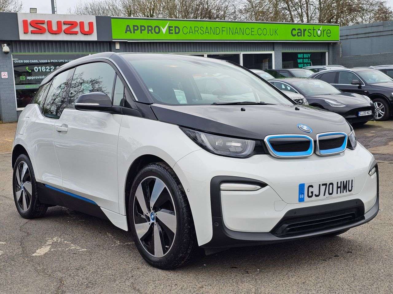 A 2020 BMW I3 White 42.2kWh electric hatchback, 22,729 miles, Automatic, Sat nav, Apple C A 2020 BMW I3 White 42.2kWh electric hatchback, 22,729 miles, Automatic, Sat nav, Apple C