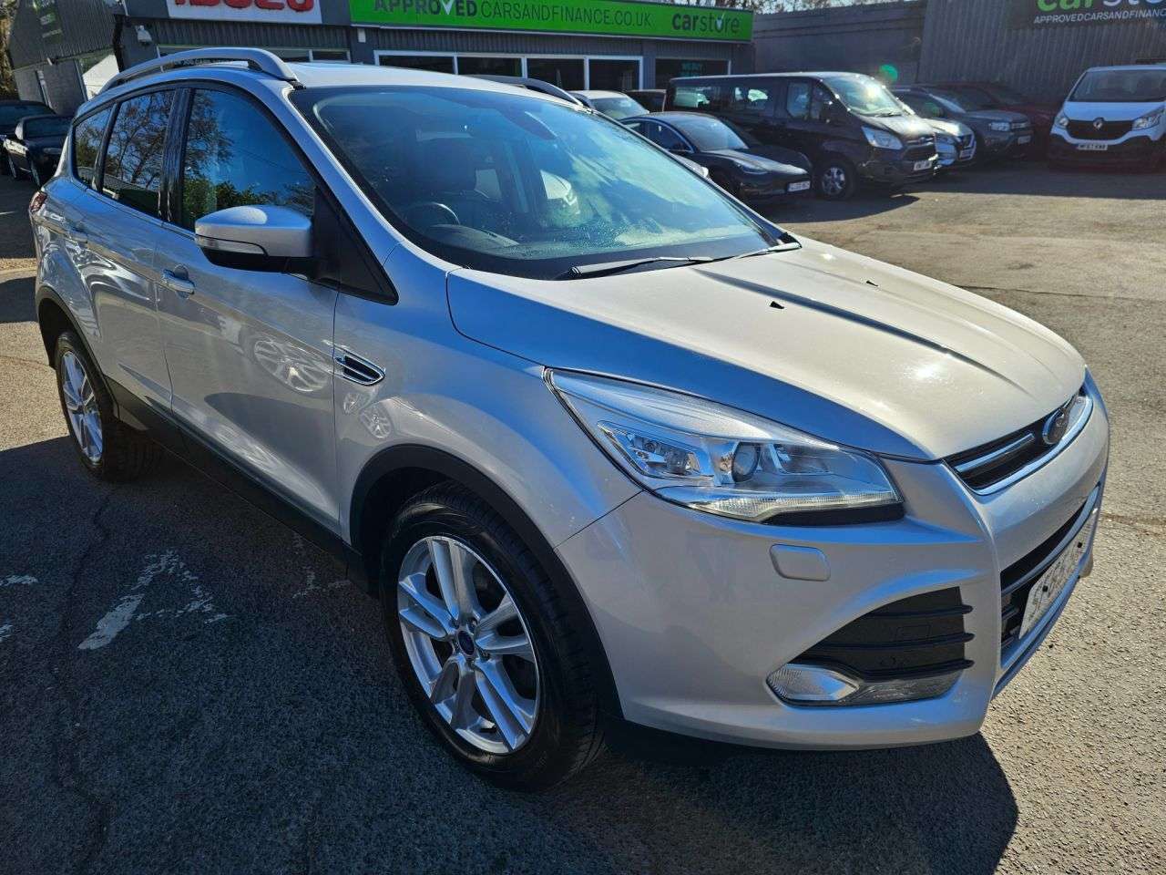 A 2015 FORD KUGA Silver 2.0 TDCi Titanium X SUV 73,000 miles, ULEZ, Manual, Leather, Panoram A 2015 FORD KUGA Silver 2.0 TDCi Titanium X SUV 73,000 miles, ULEZ, Manual, Leather, Panoram