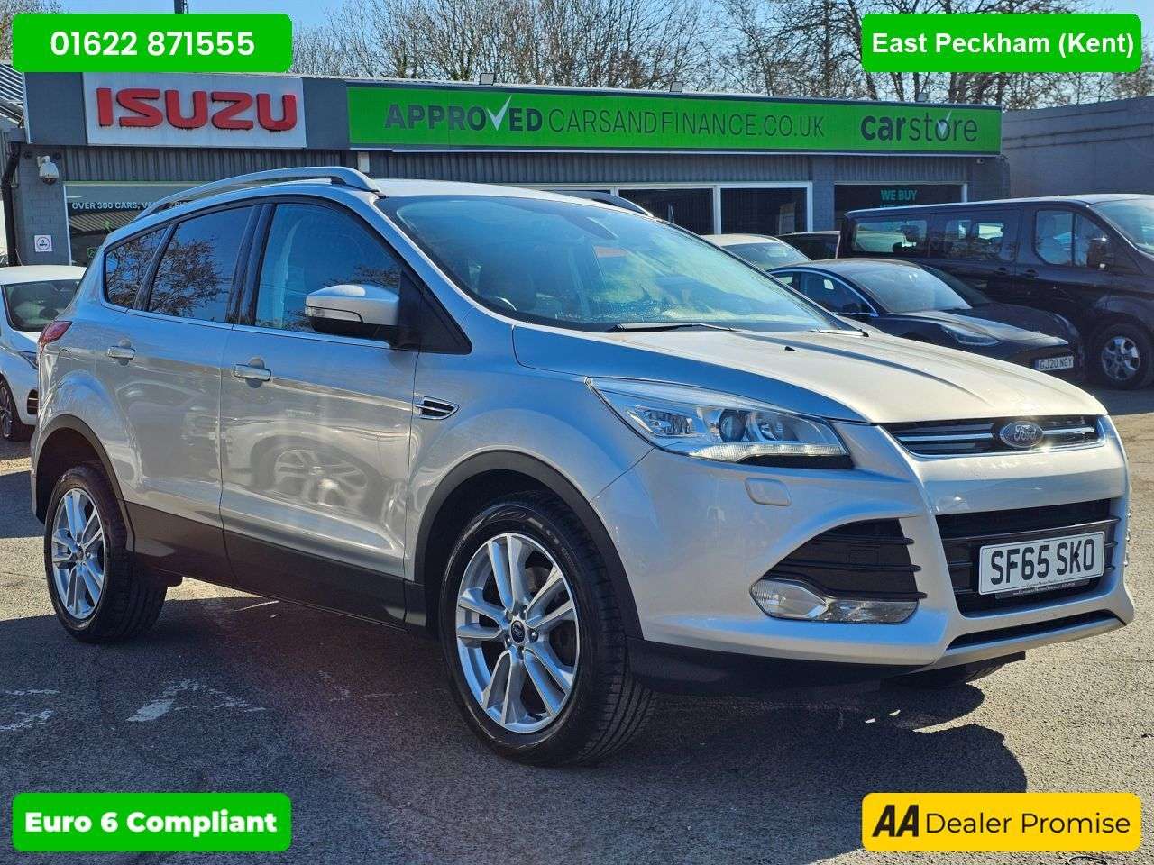 A 2015 FORD KUGA Silver 2.0 TDCi Titanium X SUV 73,000 miles, ULEZ, Manual, Leather, Panoram A 2015 FORD KUGA Silver 2.0 TDCi Titanium X SUV 73,000 miles, ULEZ, Manual, Leather, Panoram