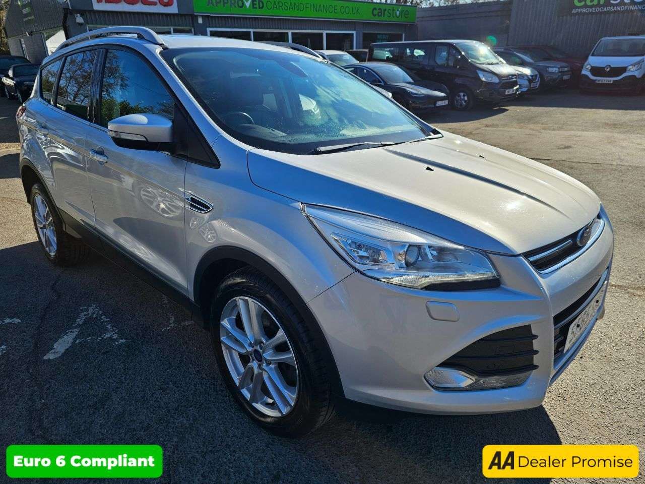 A 2015 FORD KUGA Silver 2.0 TDCi Titanium X SUV 73,000 miles, ULEZ, Manual, Leather, Panoram A 2015 FORD KUGA Silver 2.0 TDCi Titanium X SUV 73,000 miles, ULEZ, Manual, Leather, Panoram