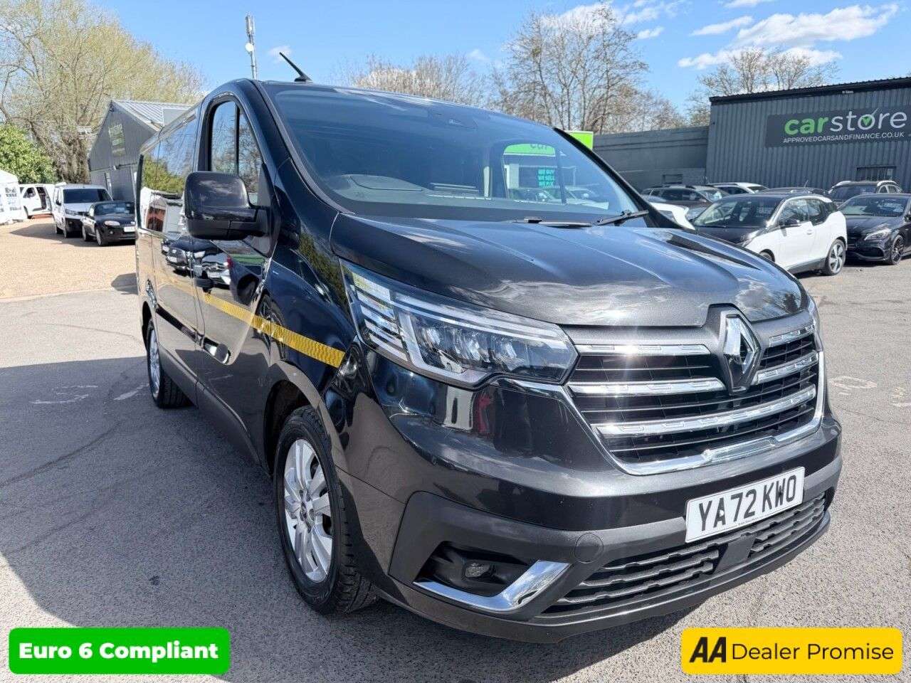 A 2023 RENAULT TRAFIC Black 2.0 dCi Blue SL28 Sport Euro 6 panel van, 64,500 miles, ULEZ complian A 2023 RENAULT TRAFIC Black 2.0 dCi Blue SL28 Sport Euro 6 panel van, 64,500 miles, ULEZ complian