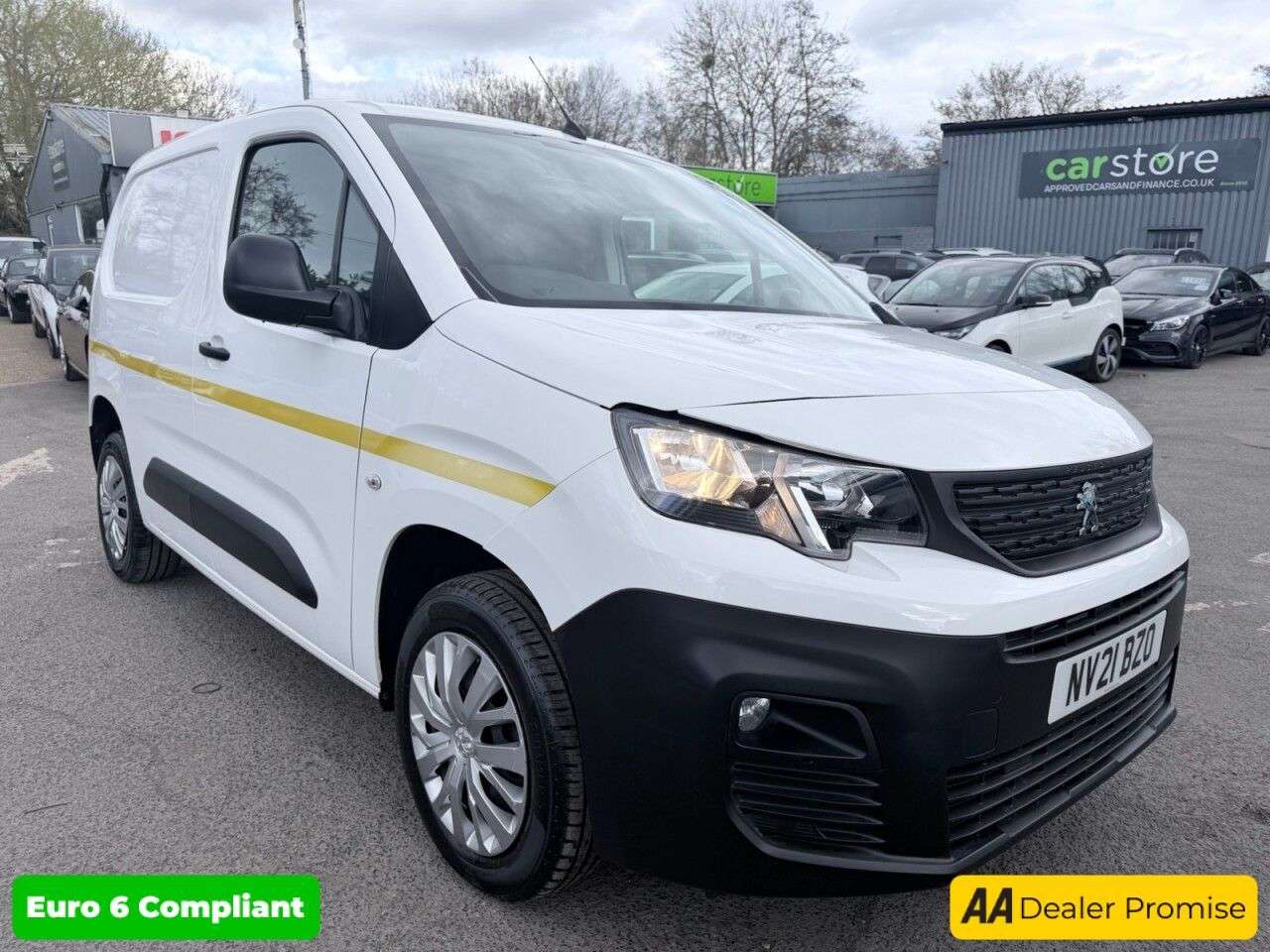 A 2021 PEUGEOT PARTNER White 1.5 BlueHDi Euro 6 panel van, 41,000 miles, ULEZ compliant, 5-Speed m A 2021 PEUGEOT PARTNER White 1.5 BlueHDi Euro 6 panel van, 41,000 miles, ULEZ compliant, 5-Speed m
