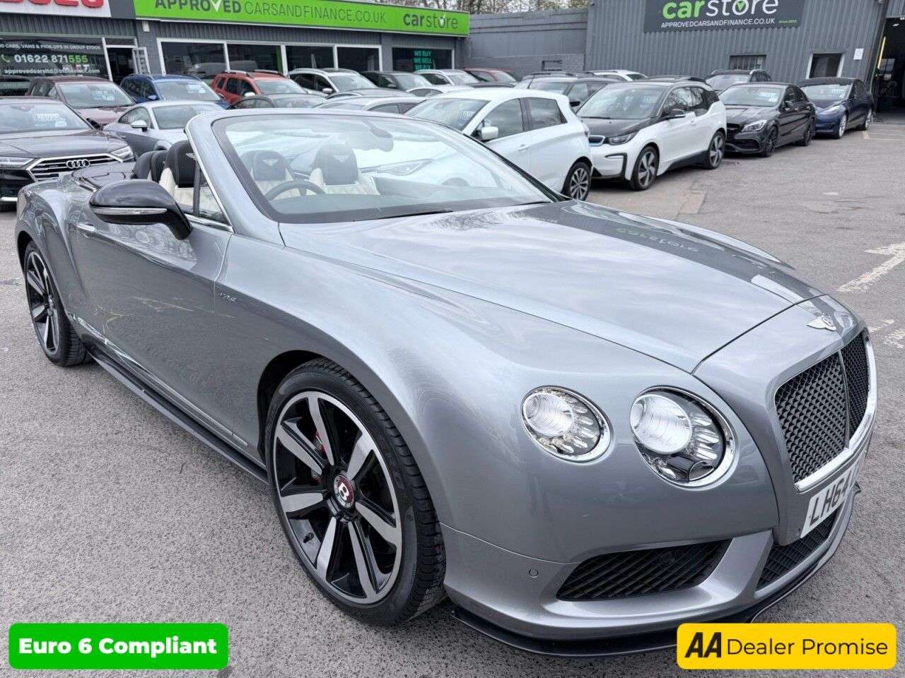 A 2014 BENTLEY CONTINENTAL Grey 4.0 V8 GT S convertible with only 25,350 miles, Auto 4WD, Full Bentley A 2014 BENTLEY CONTINENTAL Grey 4.0 V8 GT S convertible with only 25,350 miles, Auto 4WD, Full Bentley