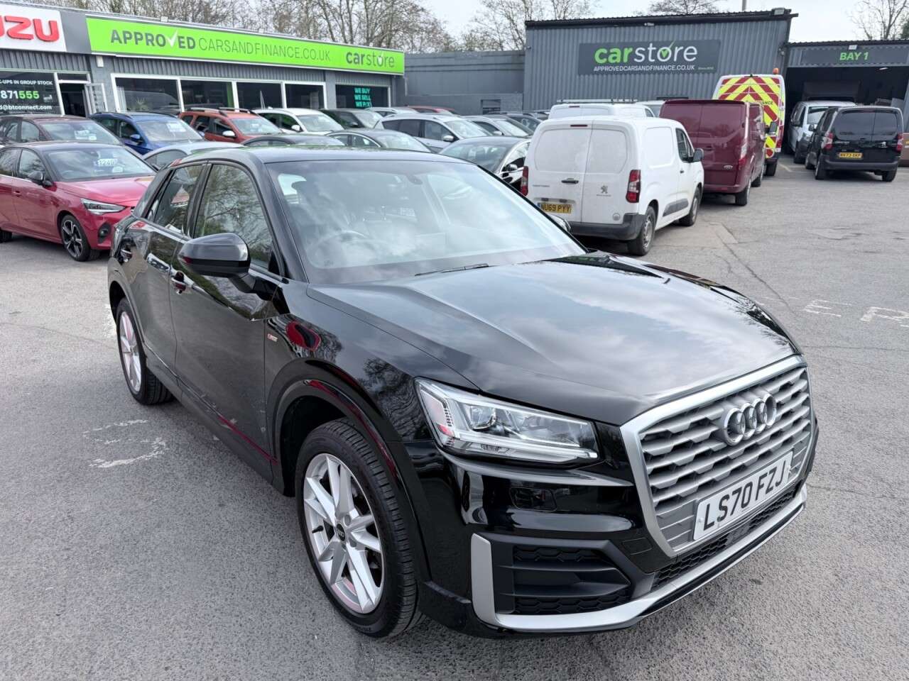 A 2020 AUDI Q2 Black 1.6 TDI S line Euro 6 SUV, 62,264 miles, Automatic S Tronic, Sat nav, A 2020 AUDI Q2 Black 1.6 TDI S line Euro 6 SUV, 62,264 miles, Automatic S Tronic, Sat nav,