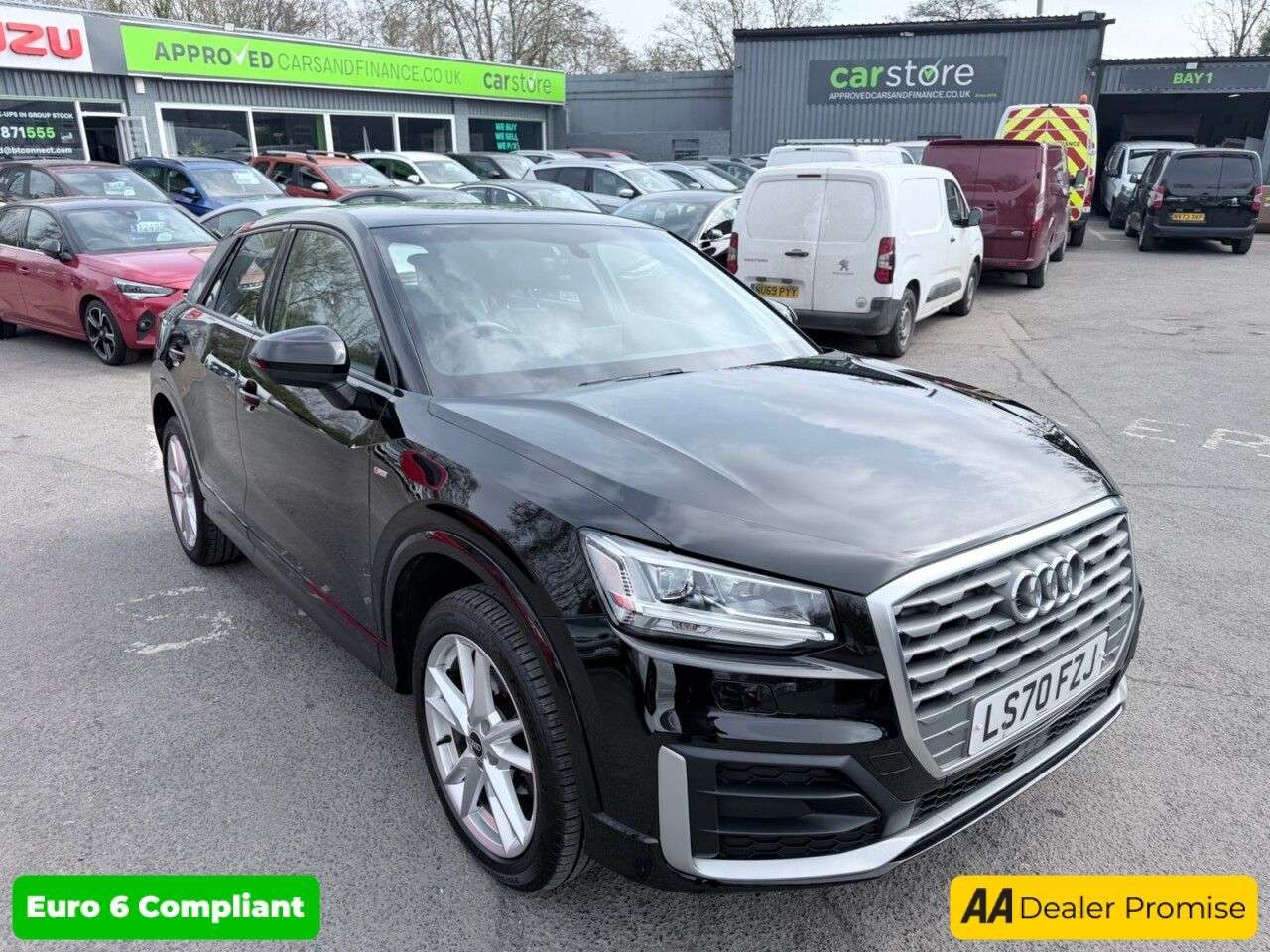 A 2020 AUDI Q2 Black 1.6 TDI S line Euro 6 SUV, 62,264 miles, Automatic S Tronic, Sat nav, A 2020 AUDI Q2 Black 1.6 TDI S line Euro 6 SUV, 62,264 miles, Automatic S Tronic, Sat nav,