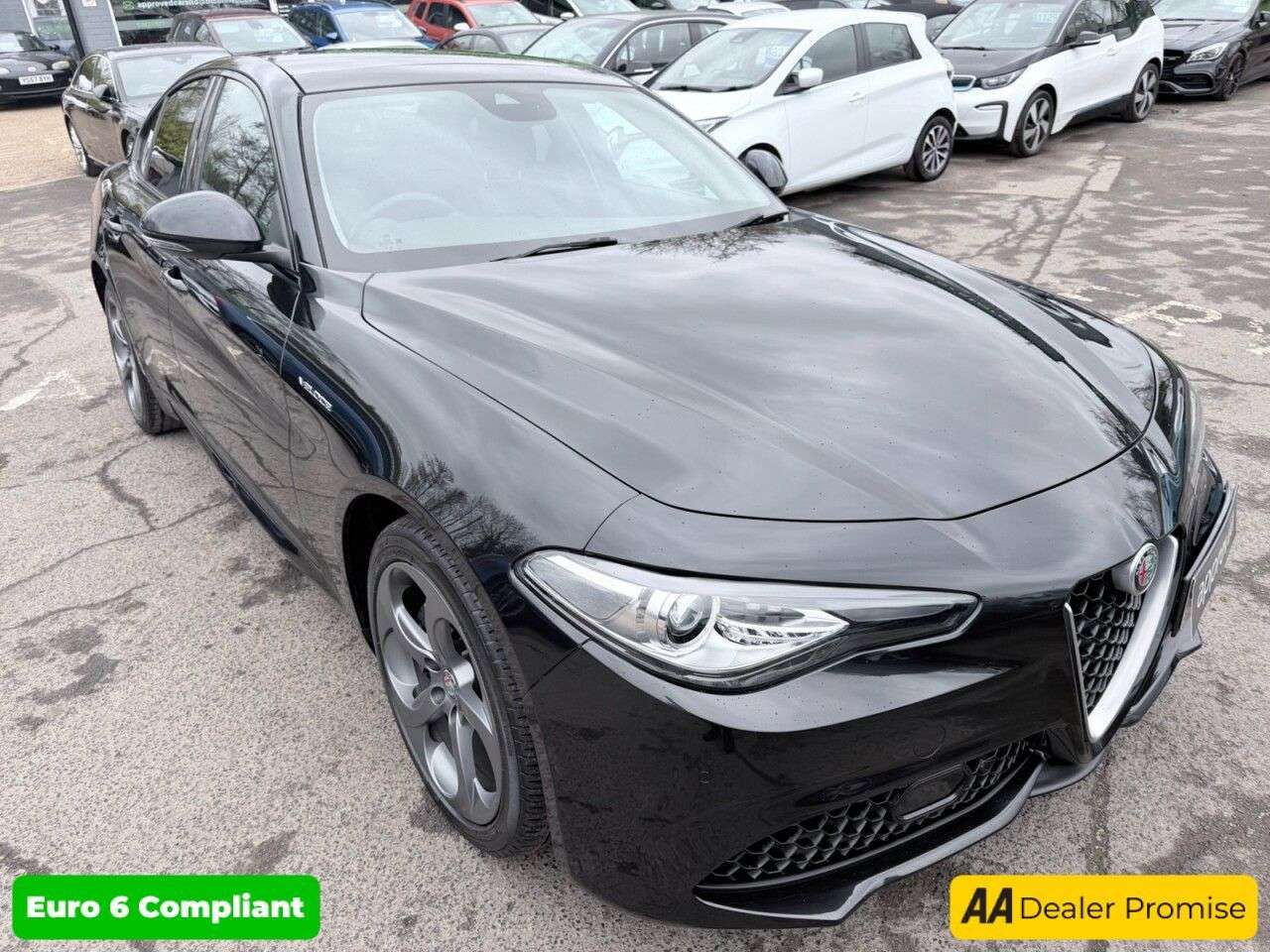 A 2019 ALFA ROMEO GIULIA Black 2.0T Veloce Euro 6 saloon, 51,416 miles, ULEZ compliant, Auto, Leathe A 2019 ALFA ROMEO GIULIA Black 2.0T Veloce Euro 6 saloon, 51,416 miles, ULEZ compliant, Auto, Leathe