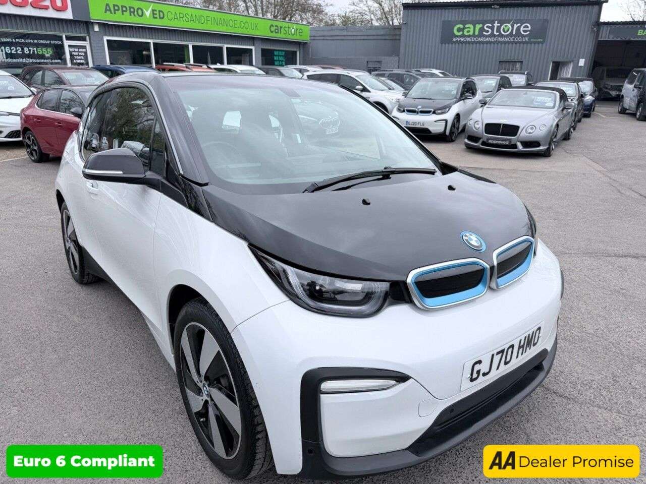 A 2020 BMW I3 White 42.2kWh electric hatchback, 25,450 miles, Automatic, 19in alloys, Car A 2020 BMW I3 White 42.2kWh electric hatchback, 25,450 miles, Automatic, 19in alloys, Car