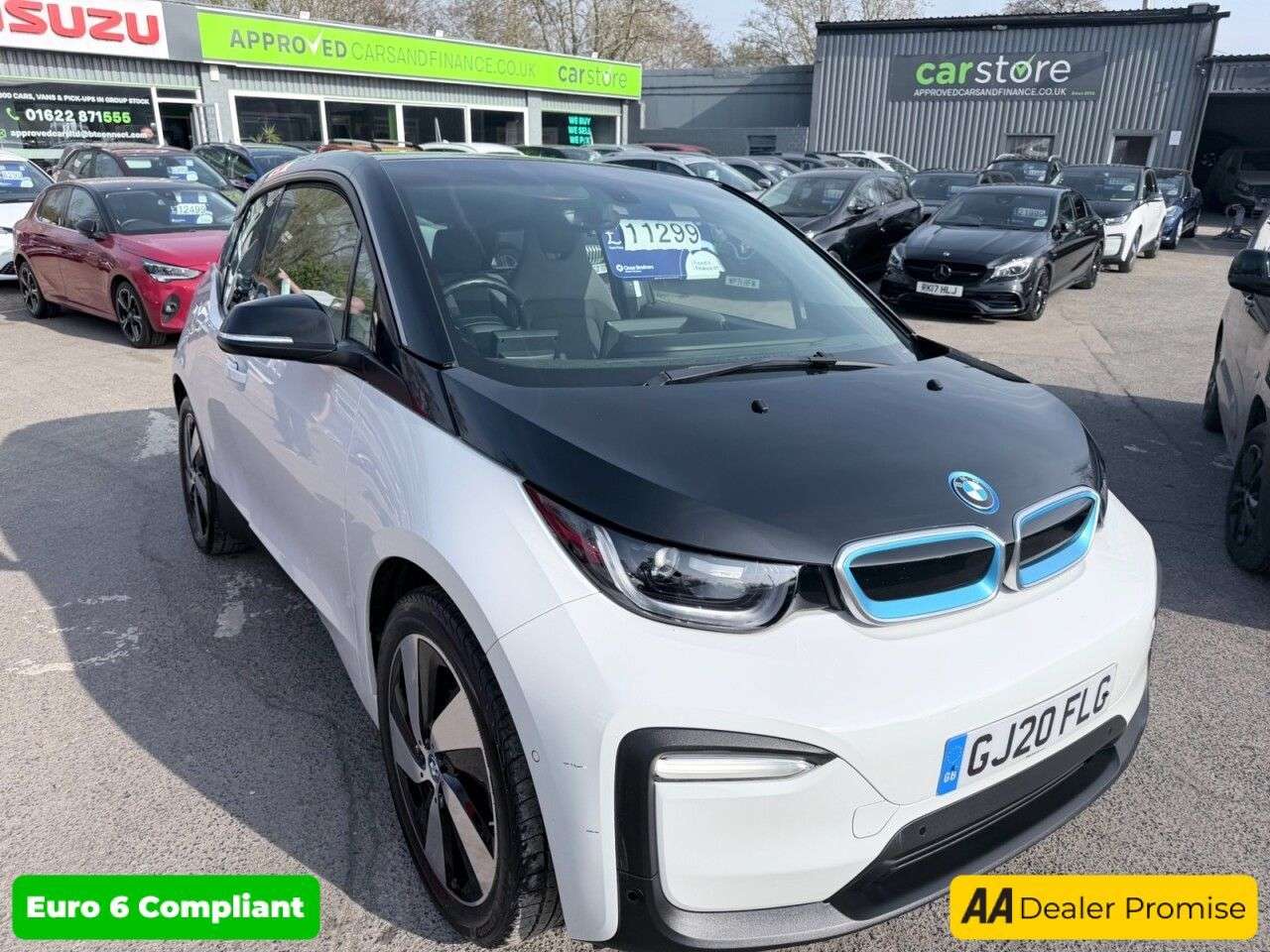 A 2020 BMW I3 White 42.2kWh electric hatchback, 41,850 miles, Automatic, 19in alloys, Car A 2020 BMW I3 White 42.2kWh electric hatchback, 41,850 miles, Automatic, 19in alloys, Car
