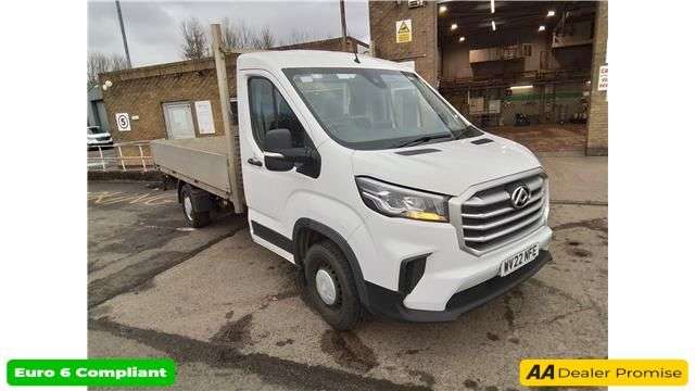 A 2022 MAXUS DELIVER 9 White Euro 6 Dropside, 22,600 miles, ULEZ compliant, 6-Speed manual, Air Co A 2022 MAXUS DELIVER 9 White Euro 6 Dropside, 22,600 miles, ULEZ compliant, 6-Speed manual, Air Co