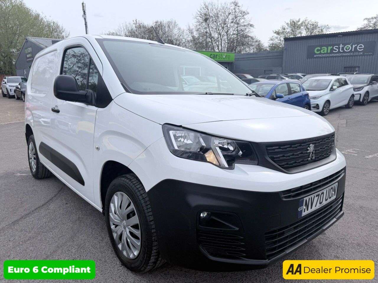 A 2021 PEUGEOT PARTNER White 1.5 BlueHDi Euro 6 panel van, 17,800 miles, ULEZ compliant, 5-Speed m A 2021 PEUGEOT PARTNER White 1.5 BlueHDi Euro 6 panel van, 17,800 miles, ULEZ compliant, 5-Speed m