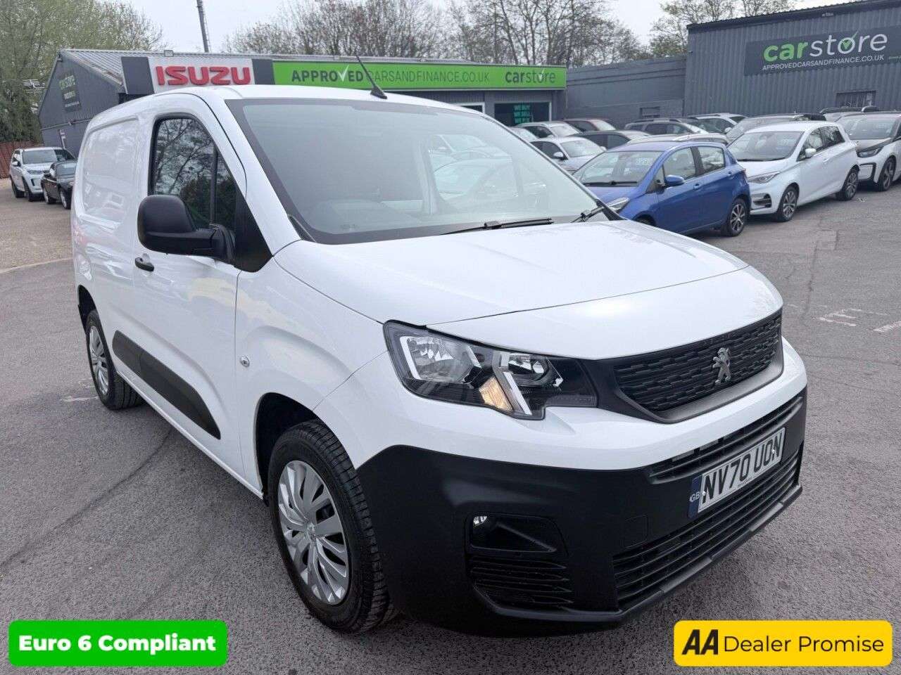 A 2021 PEUGEOT PARTNER White 1.5 BlueHDi Euro 6 panel van, 17,800 miles, ULEZ compliant, 5-Speed m A 2021 PEUGEOT PARTNER White 1.5 BlueHDi Euro 6 panel van, 17,800 miles, ULEZ compliant, 5-Speed m