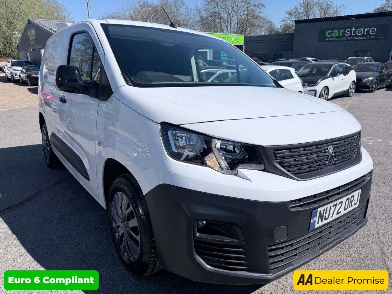 A 2022 PEUGEOT PARTNER White 1.5 BlueHDi Euro 6 panel van, 47,000 miles, ULEZ compliant, 5-Speed m A 2022 PEUGEOT PARTNER White 1.5 BlueHDi Euro 6 panel van, 47,000 miles, ULEZ compliant, 5-Speed m