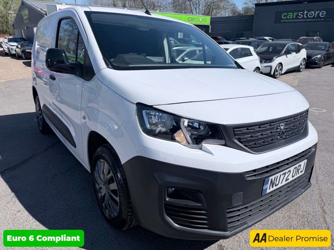 A 2022 PEUGEOT PARTNER White 1.5 BlueHDi Euro 6 panel van, 47,000 miles, ULEZ compliant, 5-Speed m A 2022 PEUGEOT PARTNER White 1.5 BlueHDi Euro 6 panel van, 47,000 miles, ULEZ compliant, 5-Speed m