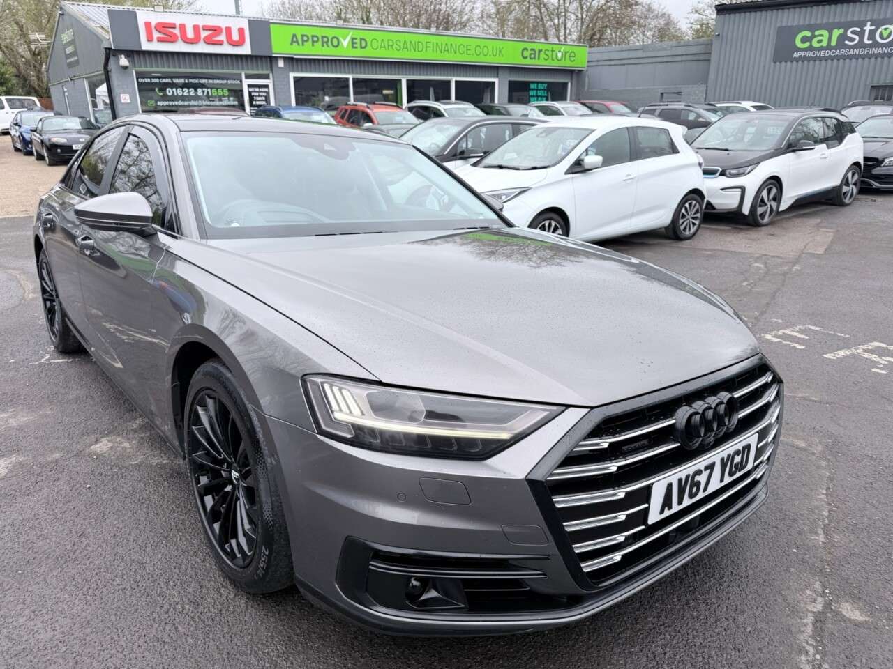 A 2017 AUDI A8 Grey 3.0 TDI V6 50 Euro 6 saloon, 80,432 miles, ULEZ, Automatic Quattro, Fu A 2017 AUDI A8 Grey 3.0 TDI V6 50 Euro 6 saloon, 80,432 miles, ULEZ, Automatic Quattro, Fu