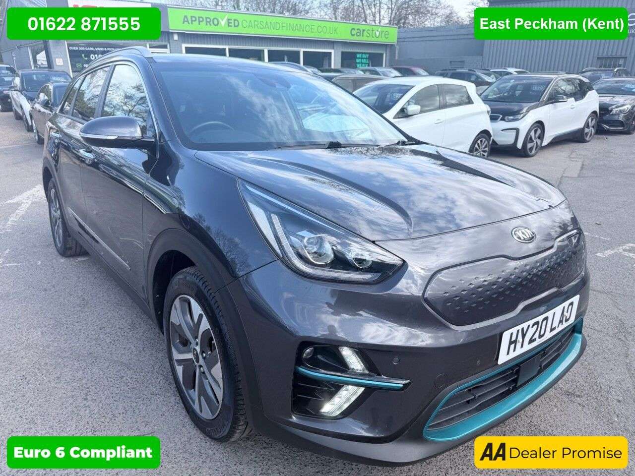 A 2020 KIA NIRO Grey 64kWh 4 electric SUV, 36,500 miles, Automatic, Leather, Sat nav, Touch A 2020 KIA NIRO Grey 64kWh 4 electric SUV, 36,500 miles, Automatic, Leather, Sat nav, Touch