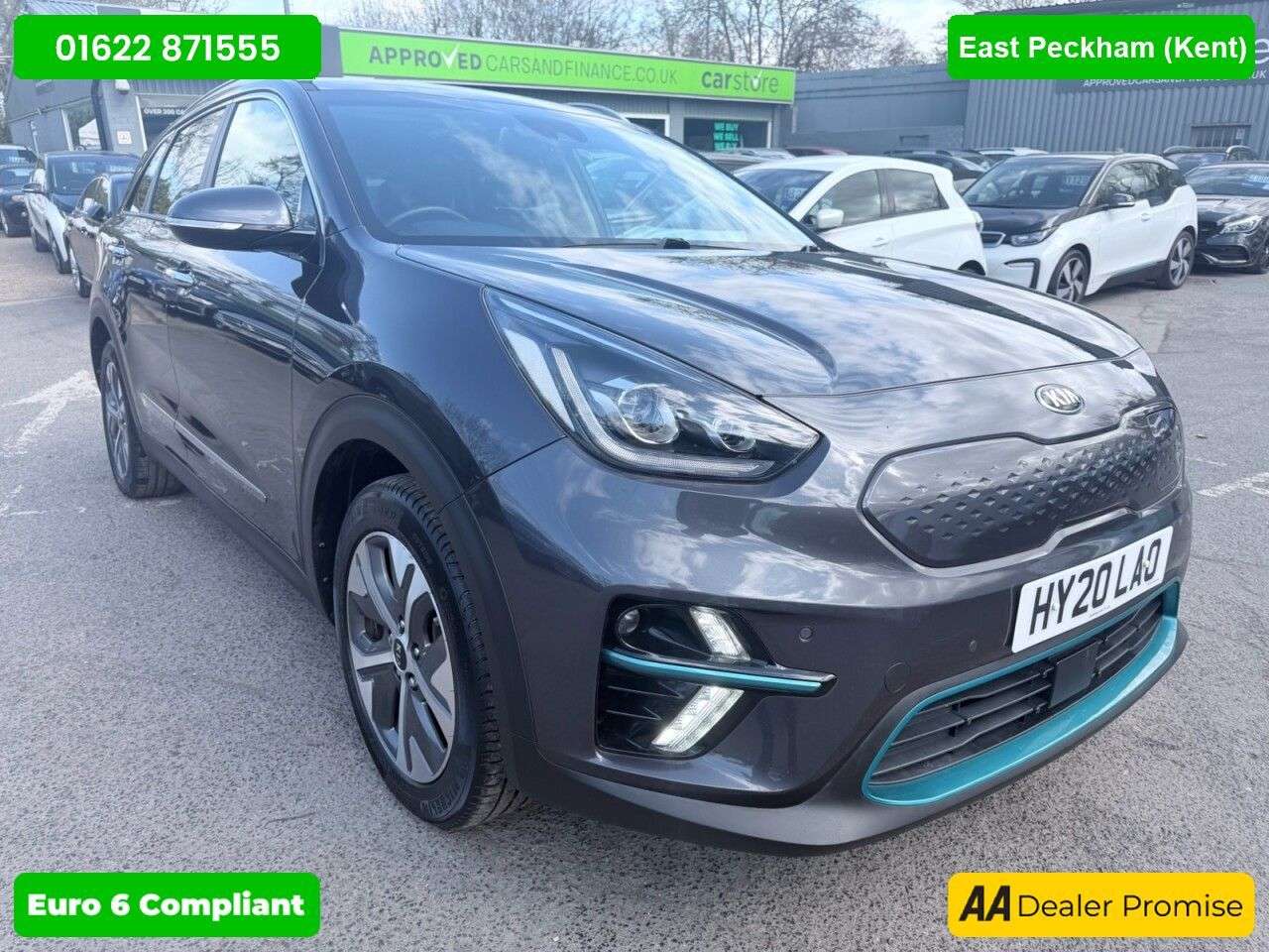 A 2020 KIA NIRO Grey 64kWh 4 electric SUV, 36,500 miles, Automatic, Leather, Sat nav, Touch A 2020 KIA NIRO Grey 64kWh 4 electric SUV, 36,500 miles, Automatic, Leather, Sat nav, Touch