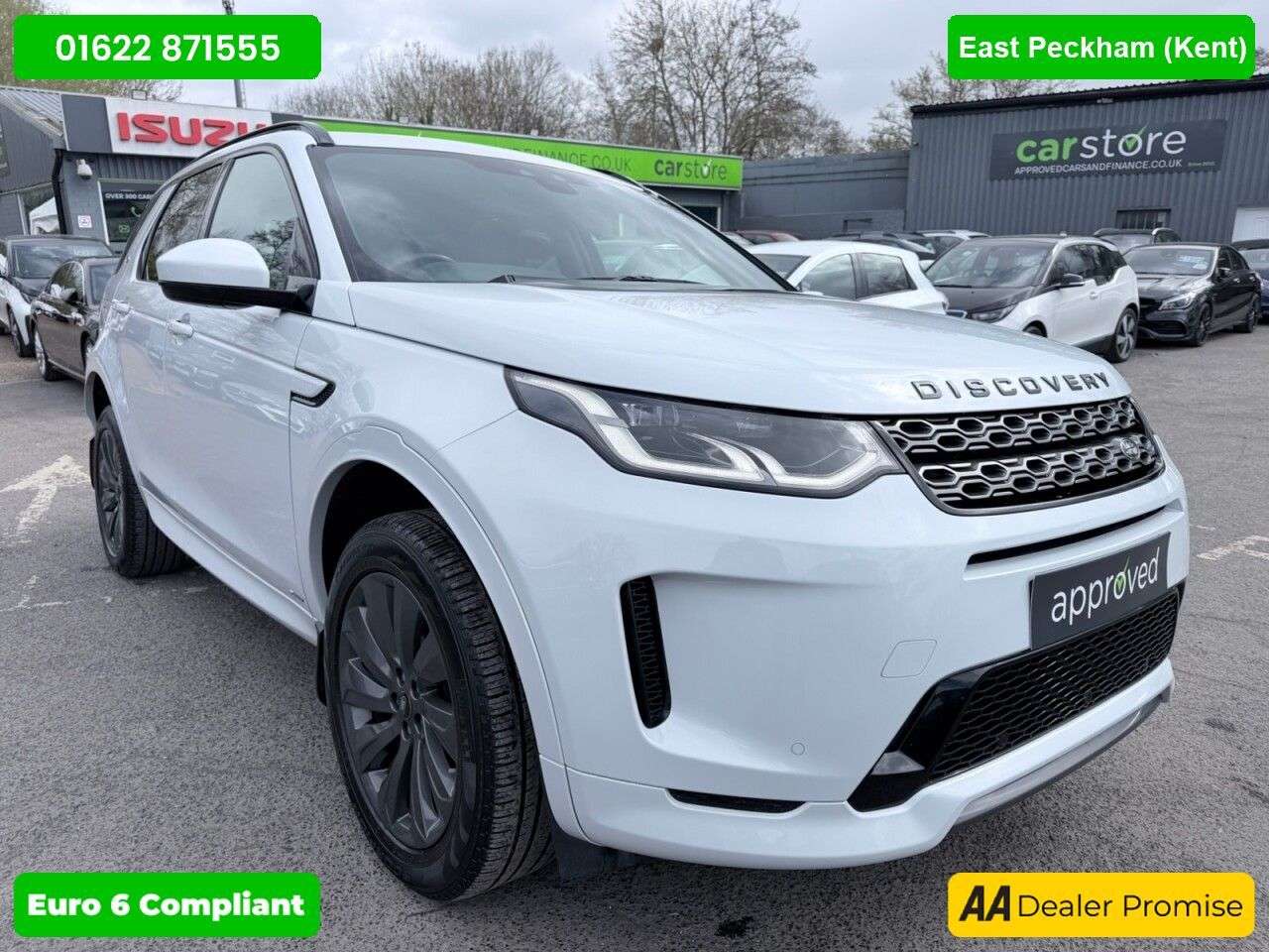 A 2019 LAND ROVER DISCOVERY SPORT White 2.0 D180 MHEV R-Dynamic SE Euro 6 , 38,340 miles, ULEZ compliant, Aut A 2019 LAND ROVER DISCOVERY SPORT White 2.0 D180 MHEV R-Dynamic SE Euro 6 , 38,340 miles, ULEZ compliant, Aut