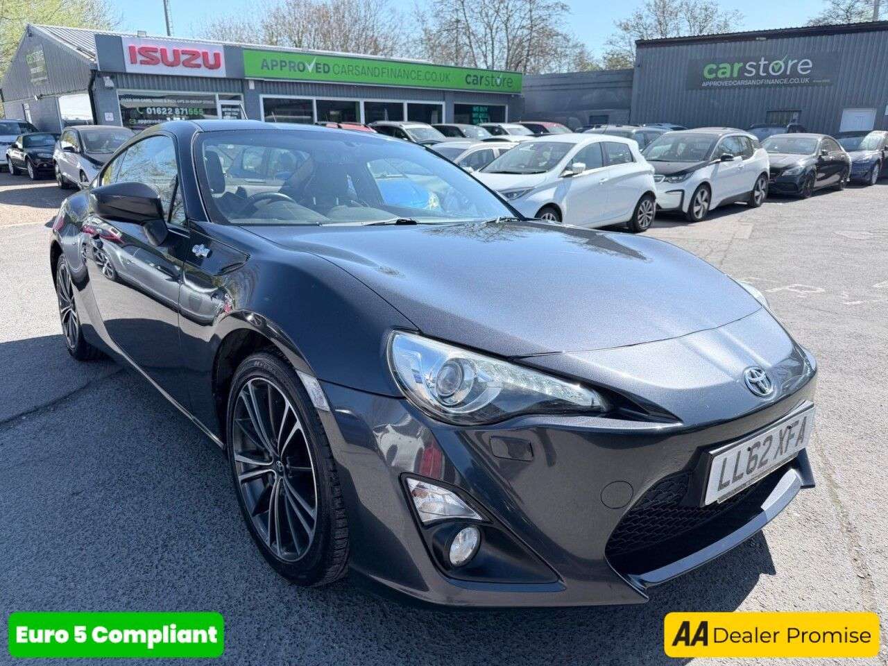 A 2012 TOYOTA GT86 Grey 2.0 Boxer D-4S coupe, 73,000 miles, ULEZ compliant, Automatic, 17in Al A 2012 TOYOTA GT86 Grey 2.0 Boxer D-4S coupe, 73,000 miles, ULEZ compliant, Automatic, 17in Al