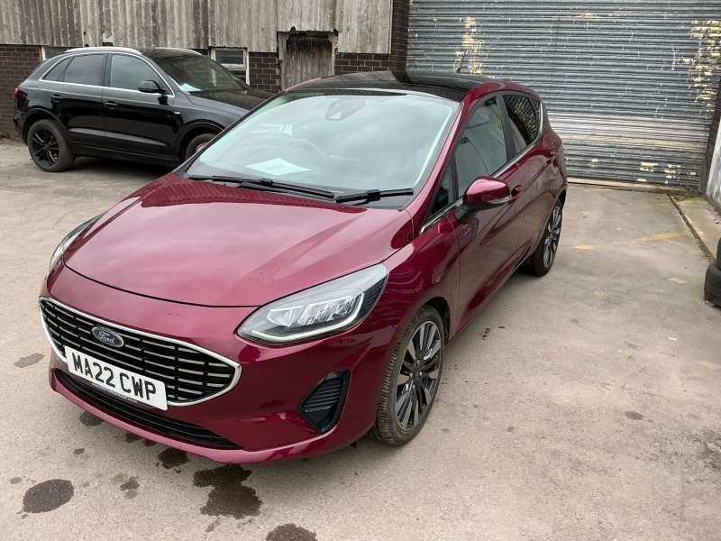 A 2022 FORD FIESTA Red 1.0T EcoBoost MHEV Titanium Vignale hatchback, 16,250 miles, ULEZ compl A 2022 FORD FIESTA Red 1.0T EcoBoost MHEV Titanium Vignale hatchback, 16,250 miles, ULEZ compl