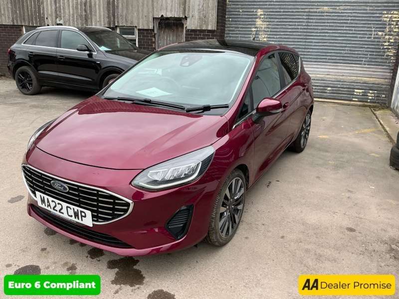 A 2022 FORD FIESTA Red 1.0T EcoBoost MHEV Titanium Vignale hatchback, 16,250 miles, ULEZ compl A 2022 FORD FIESTA Red 1.0T EcoBoost MHEV Titanium Vignale hatchback, 16,250 miles, ULEZ compl