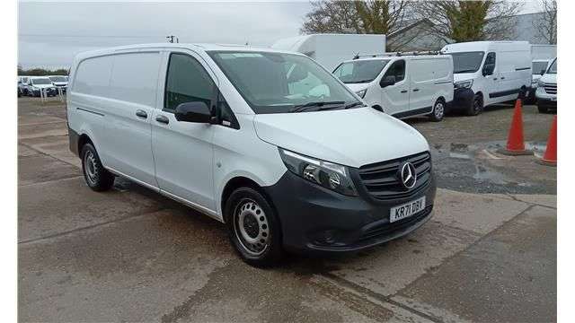 A 2021 MERCEDES-BENZ VITO White 2.0 116 CDI Progressive Euro 6 panel van, 35,900 miles, ULEZ complian A 2021 MERCEDES-BENZ VITO White 2.0 116 CDI Progressive Euro 6 panel van, 35,900 miles, ULEZ complian