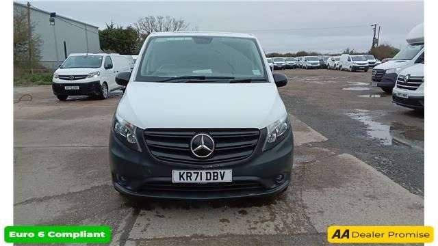 A 2021 MERCEDES-BENZ VITO White 2.0 116 CDI Progressive Euro 6 panel van, 35,900 miles, ULEZ complian A 2021 MERCEDES-BENZ VITO White 2.0 116 CDI Progressive Euro 6 panel van, 35,900 miles, ULEZ complian