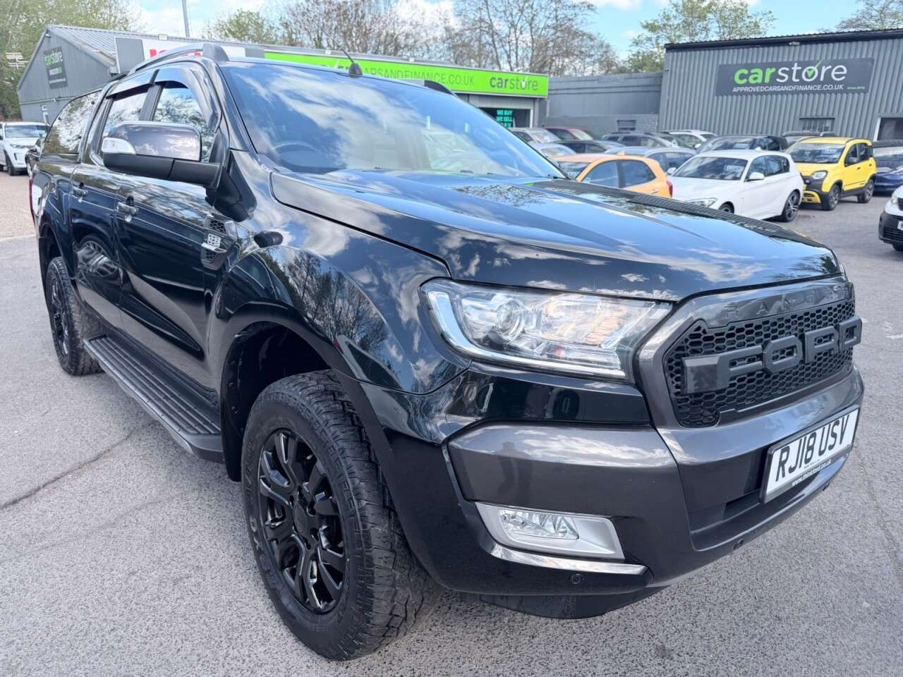 A 2018 FORD RANGER Black 3.2 TDCi Wildtrak pickup, 98,000 miles, Automatic 4WD, 18in Alloys, S A 2018 FORD RANGER Black 3.2 TDCi Wildtrak pickup, 98,000 miles, Automatic 4WD, 18in Alloys, S