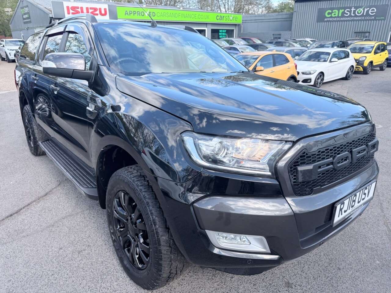 A 2018 FORD RANGER Black 3.2 TDCi Wildtrak pickup, 98,000 miles, Automatic 4WD, 18in Alloys, S A 2018 FORD RANGER Black 3.2 TDCi Wildtrak pickup, 98,000 miles, Automatic 4WD, 18in Alloys, S