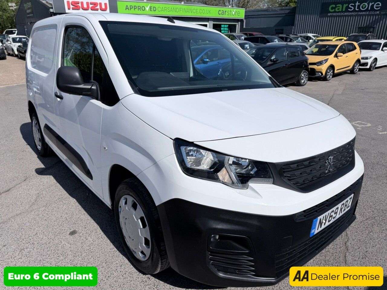 A 2020 PEUGEOT PARTNER White 1.5 BlueHDi Euro 6 panel van, 50,850 miles, 5-speed manual, 8in touch A 2020 PEUGEOT PARTNER White 1.5 BlueHDi Euro 6 panel van, 50,850 miles, 5-speed manual, 8in touch