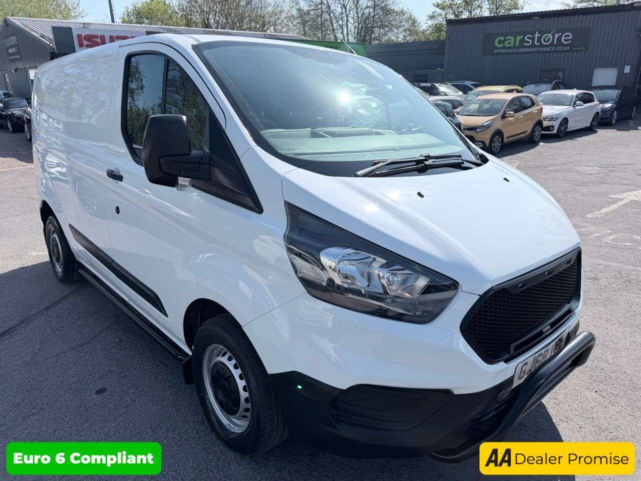 A 2018 FORD TRANSIT CUSTOM White 2.0 300 EcoBlue panel van, 94,000 miles, Euro 6, ULEZ compliant, 6-sp A 2018 FORD TRANSIT CUSTOM White 2.0 300 EcoBlue panel van, 94,000 miles, Euro 6, ULEZ compliant, 6-sp