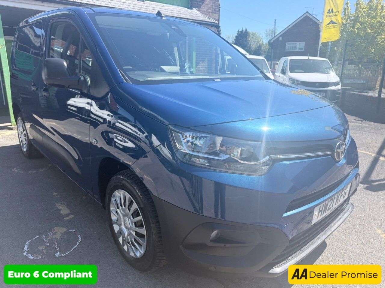 A 2021 TOYOTA PROACE CITY Blue 1.5 BlueHDi Icon panel van 68,700 miles, Euro 6, 5-Speed manual, A/C, A 2021 TOYOTA PROACE CITY Blue 1.5 BlueHDi Icon panel van 68,700 miles, Euro 6, 5-Speed manual, A/C,