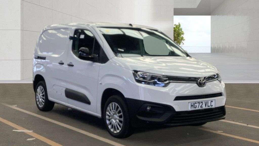 A 2023 TOYOTA PROACE CITY White 1.5 BlueHDi Icon panel van, 23,600 miles, Euro 6, 6-speed manual, 8in A 2023 TOYOTA PROACE CITY White 1.5 BlueHDi Icon panel van, 23,600 miles, Euro 6, 6-speed manual, 8in