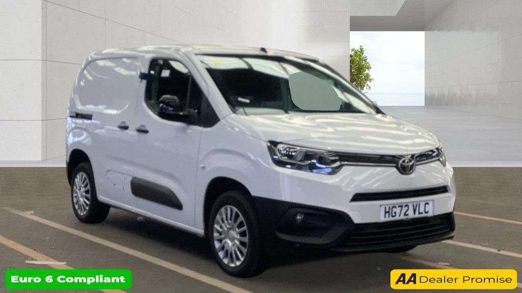 A 2023 TOYOTA PROACE CITY White 1.5 BlueHDi Icon panel van, 23,600 miles, Euro 6, 6-speed manual, 8in A 2023 TOYOTA PROACE CITY White 1.5 BlueHDi Icon panel van, 23,600 miles, Euro 6, 6-speed manual, 8in