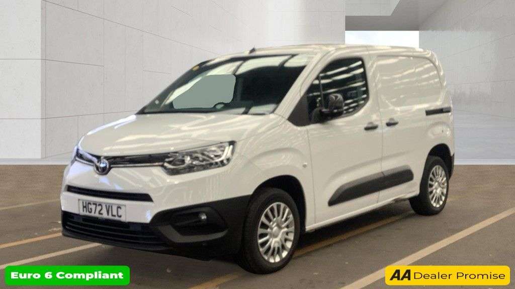 A 2023 TOYOTA PROACE CITY White 1.5 BlueHDi Icon panel van, 23,600 miles, Euro 6, 6-speed manual, 8in A 2023 TOYOTA PROACE CITY White 1.5 BlueHDi Icon panel van, 23,600 miles, Euro 6, 6-speed manual, 8in