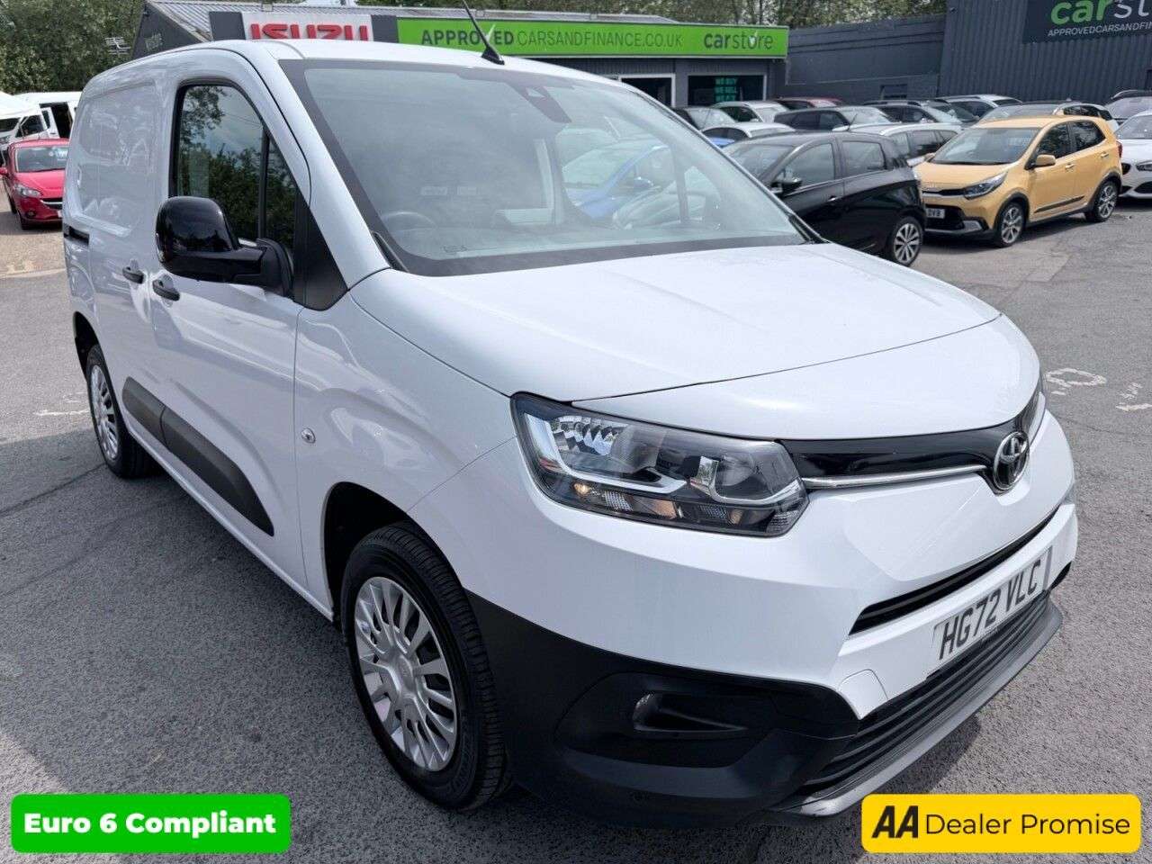A 2023 TOYOTA PROACE CITY White 1.5 BlueHDi Icon panel van, 23,600 miles, Euro 6, 6-speed manual, 8in A 2023 TOYOTA PROACE CITY White 1.5 BlueHDi Icon panel van, 23,600 miles, Euro 6, 6-speed manual, 8in